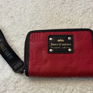 Juicy Couture Red Wristlet Wallet